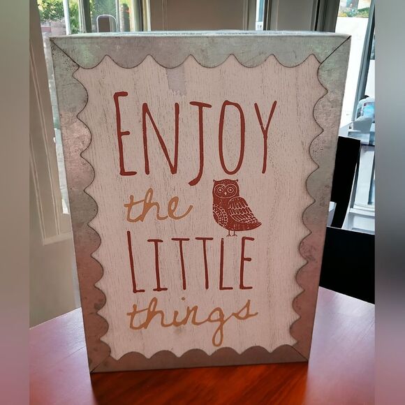 Set of 2 Tin Motivational Block signs - Picture 5 of 5